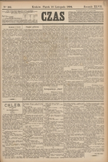 Czas. R.47, Ner 261 (16 listopada 1894)