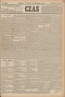 Czas. R.47, Ner 263 (18 listopada 1894)