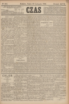 Czas. R.47, Ner 273 (30 listopada 1894)