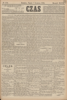 Czas. R.47, Ner 279 (7 grudnia 1894)