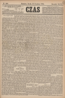 Czas. R.47, Ner 288 (19 grudnia 1894)