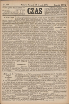 Czas. R.47, Ner 292 (23 grudnia 1894)