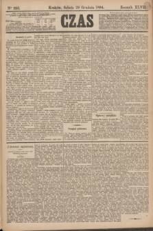 Czas. R.47, Ner 295 (29 grudnia 1894)