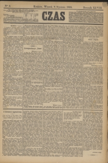 Czas. R.48, Ner 6 (8 stycznia 1895)