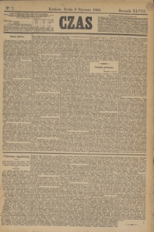 Czas. R.48, Ner 7 (9 stycznia 1895)