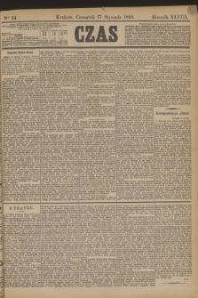 Czas. R.48, Ner 14 (17 stycznia 1895)