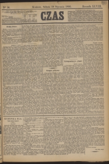 Czas. R.48, Ner 16 (19 stycznia 1895)