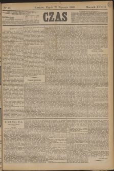Czas. R.48, Ner 21 (25 stycznia 1895)