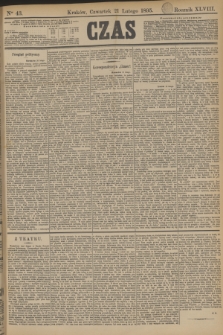 Czas. R.48, Ner 43 (21 lutego 1895)