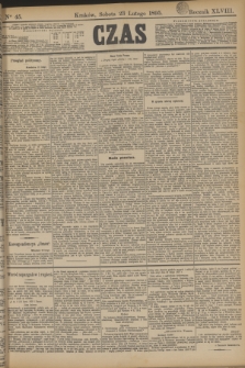 Czas. R.48, Ner 45 (23 lutego 1895)