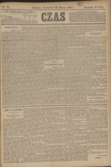 Czas. R.48, Ner 72 (28 marca 1895)