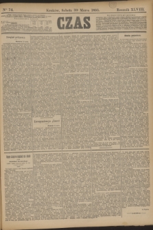 Czas. R.48, Ner 74 (30 marca 1895)