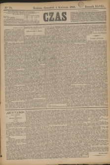Czas. R.48, Ner 78 (4 kwietnia 1895)
