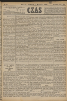 Czas. R.48, Ner 87 (14 kwietnia 1895)