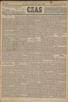 Czas. R.48, Ner 173 (31 lipca 1895)
