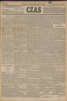 Czas. R.48, Ner 176 (3 sierpnia 1895)