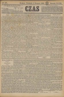 Czas. R.48, Ner 177 (4 sierpnia 1895)