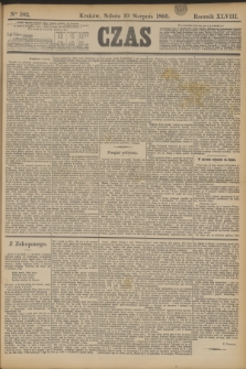 Czas. R.48, Ner 182 (10 sierpnia 1895)