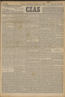 Czas. R.48, Ner 183 (11 sierpnia 1895)