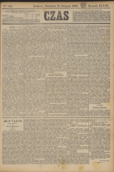 Czas. R.48, Ner 188 (18 sierpnia 1895)