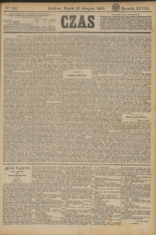 Czas. R.48, Ner 192 (23 sierpnia 1895)