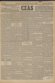 Czas. R.48, Ner 197 (29 sierpnia 1895)