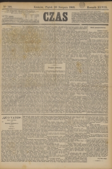 Czas. R.48, Ner 198 (30 sierpnia 1895)