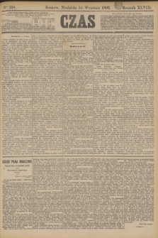 Czas. R.48, Ner 218 (22 września 1895)