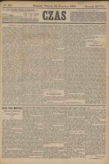 Czas. R.48, Ner 219 (22 września 1895)
