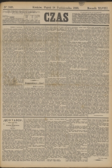 Czas. R.48, Ner 240 (18 października 1895)