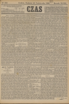 Czas. R.48, Ner 242 (20 października 1895)