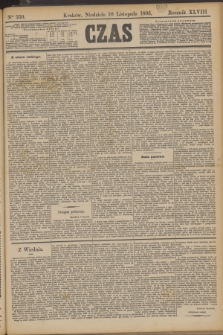 Czas. R.48, Ner 259 (10 listopada 1895)