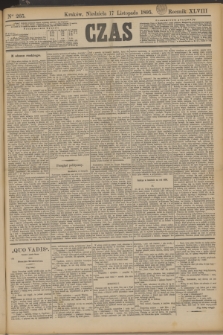 Czas. R.48, Ner 265 (17 listopada 1895)