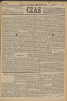 Czas. R.48, Ner 268 (21 listopada 1895)