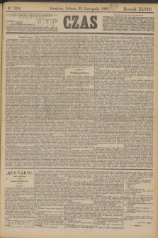 Czas. R.48, Ner 270 (23 listopada 1895)