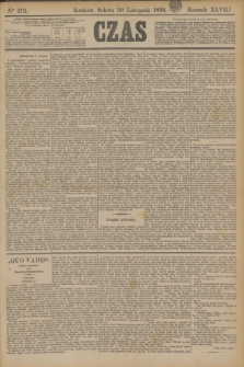 Czas. R.48, Ner 276 (30 listopada 1895)
