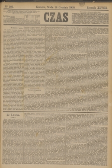 Czas. R.48, Ner 291 (18 grudnia 1895)