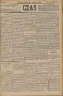 Czas. R.48, Ner 298 (28 grudnia 1895)