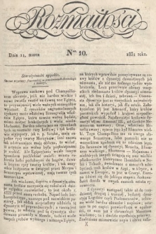 Rozmaitości : pismo dodatkowe do Gazety Lwowskiej. 1831, nr 10
