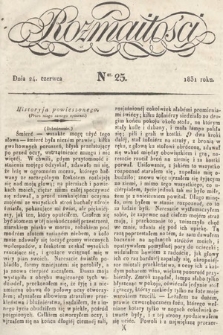 Rozmaitości : pismo dodatkowe do Gazety Lwowskiej. 1831, nr 25