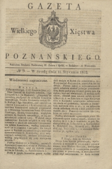 Gazeta Wielkiego Xięstwa Poznańskiego. 1832, № 9 (11 stycznia)