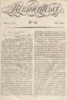 Rozmaitości : pismo dodatkowe do Gazety Lwowskiej. 1831, nr 29