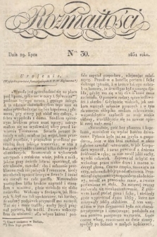 Rozmaitości : pismo dodatkowe do Gazety Lwowskiej. 1831, nr 30