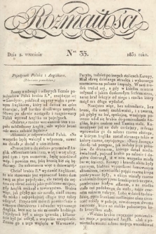 Rozmaitości : pismo dodatkowe do Gazety Lwowskiej. 1831, nr 35