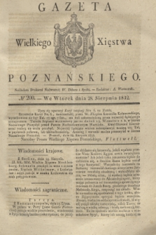 Gazeta Wielkiego Xięstwa Poznańskiego. 1832, № 200 (28 sierpnia)