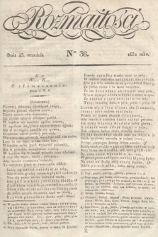 Rozmaitości : pismo dodatkowe do Gazety Lwowskiej. 1831, nr 38