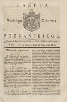 Gazeta Wielkiego Xięstwa Poznańskiego. 1833, № 201 (29 sierpnia)