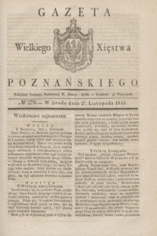 Gazeta Wielkiego Xięstwa Poznańskiego. 1833, № 278 (27 listopada)