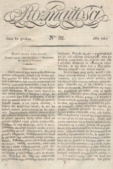 Rozmaitości : pismo dodatkowe do Gazety Lwowskiej. 1831, nr 52