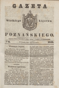 Gazeta Wielkiego Xięstwa Poznańskiego. 1842, № 9 (12 stycznia)